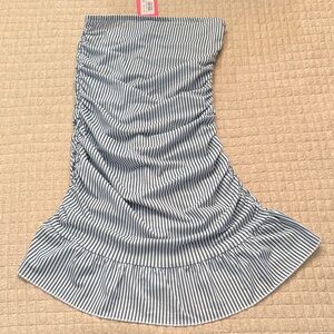 Edikted Blue and White Striped Dress